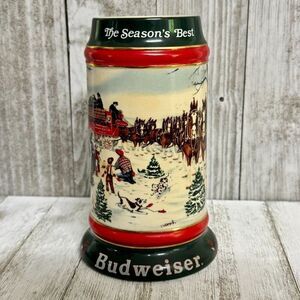 Vintage 1991 Budweiser Stein Tankard Ceramarte Brazil